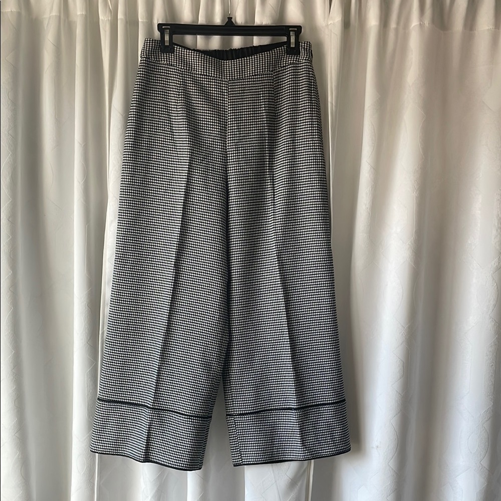 Rachel Zoe Black and White Wide Leg Pants